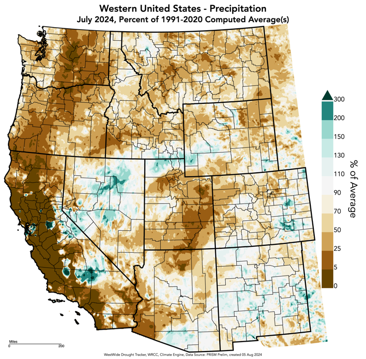 percent of normal temps