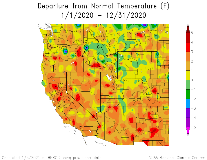 percent of normal precip